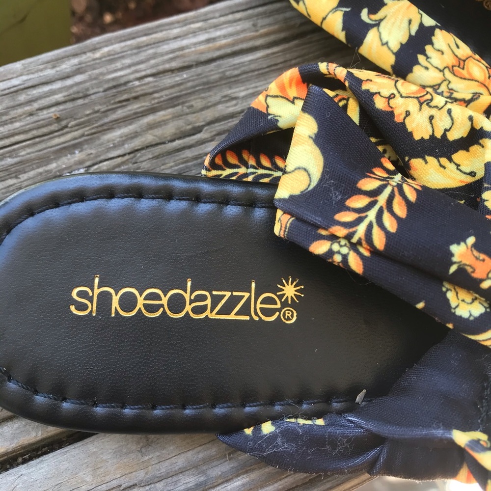 Black and yellow yoga sling flip flops NWOT - Picture 9 of 9